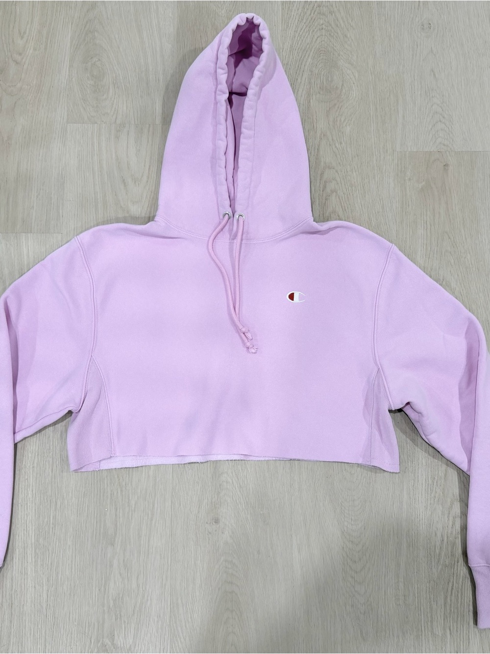 Champion Cropped Hoodie - Light Lavender